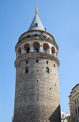 Fototapeta na wymiar Galata Tower (Galata Kulesi ). Istanbul. Turkey