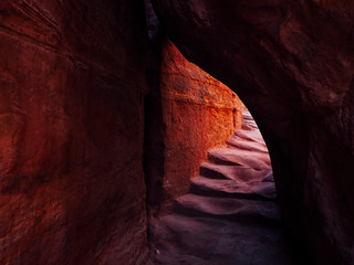 Walking path in the desert