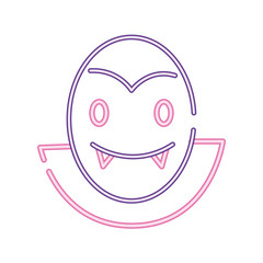 dracula count halloween neon style icon