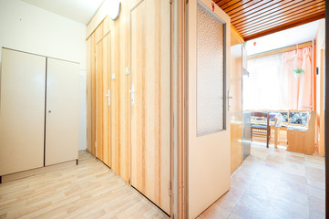 Empty room in new flat apartment, light, space.