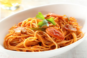 食卓のナポリタン