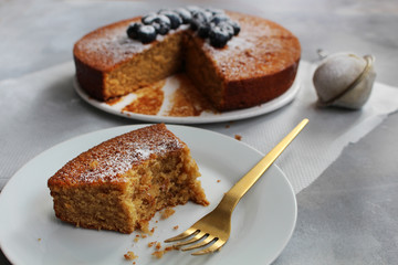 Blueberry Sponge cake