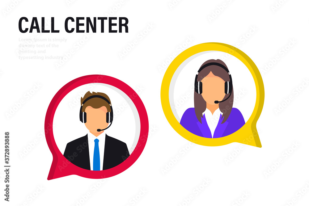 Aufkleber customer service. online global technical support 24/7, customer and operator. hotline operator advi