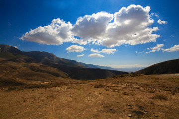 Iran, Badab Soort, prowincja Mazandaran,  skalne tarasy,krajobraz, pustynia, góra, niebo,chmura, chmura, droga, krajobrazowy, kamienie, panorama, bezdroża, wulkan,  beuty, canion, czerwień, piach, © jakub