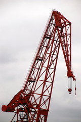 Crane in the port