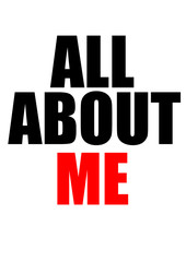 Fototapeta premium Slogan design - all about me