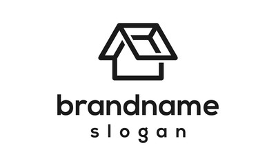 Real estate logo design vector