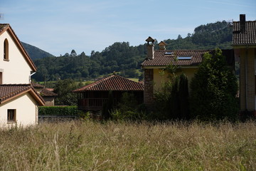Asturias.  Bueño, the beautiful villlage of Horreos in Oviedo, Asturias. Spain