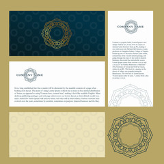 Business card. Vintage decorative elements. Hand drawn background. Islam, Arabic, Indian, ottoman motifs.