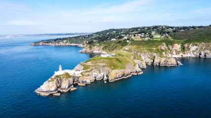 Fototapeta premium The Baily Lighthouse is a lighthouse on the southeastern part of Howth Head in County Dublin, Ireland. 