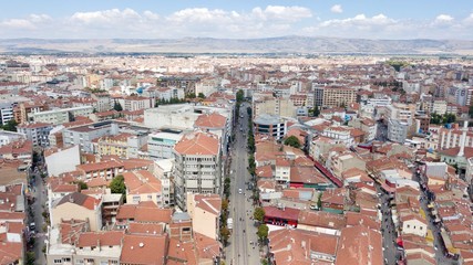 aerial view of the city of Eskisehir/Turkey