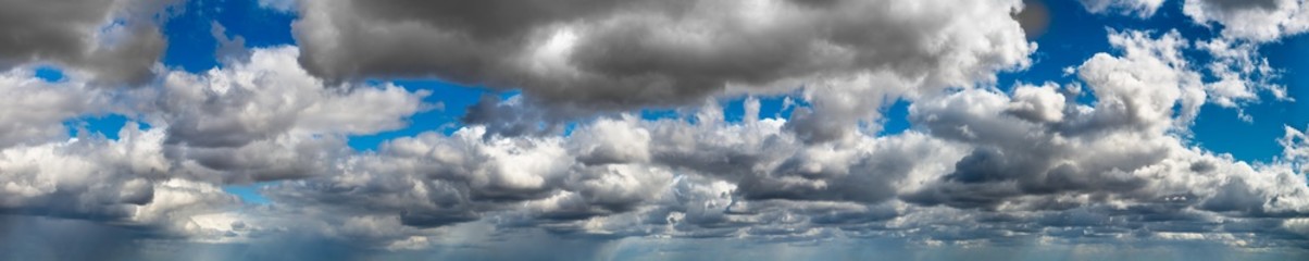 Fototapeta premium Fantastic clouds against blue sky, panorama