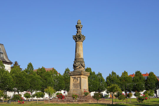 The war memorial of Putbus (the white town) on the island Rügen, Germany