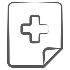 Obraz premium Create new sheet, doodle line icon of add file vector design 