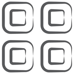 
Grind view icon in doodle line vector design 
