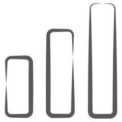 
Doodle line icon of gsm network, mobile data connection  
