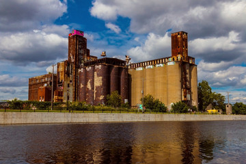 old factory in the city