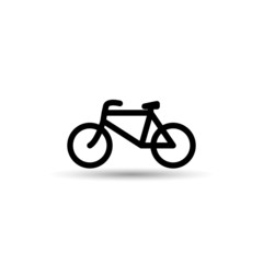 Fototapeta premium bicycle icon vector isolate on white background