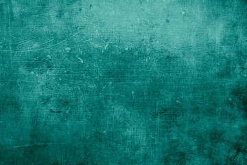 Teal colored scraped wall