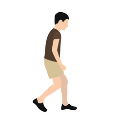 vector, isolated, boy in flat style, no face