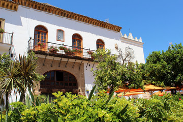 Plaza de los Naranjos in Marbella, city of the province of Malaga (Andalusia, Spain)