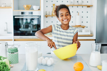 child girl kitchen cooking person food daughter childhood home cute happy - Powered by Adobe