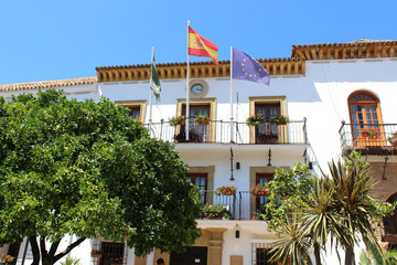 Plaza de los Naranjos in Marbella, city of the province of Malaga (Andalusia, Spain)