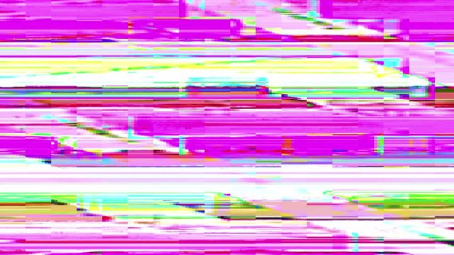 Video Transition. 8 Bit Noise Displacement. Colorful Glitch Artifacts Sweep Effect On White. Computer Distortion Animation Wipe Mask Abstract Background Set Of 8.