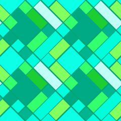 Patchwork, mosaic and geometric elements, seamless pattern.