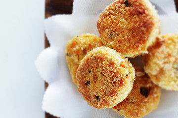 homemade Japanese tofu refuse and potato croquet