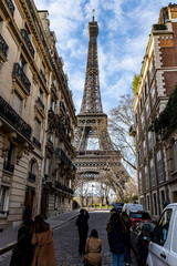 Naklejka na ściany i meble Brooklyn like view in Paris on the Eiffel Tower