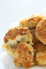 homemade Japanese tofu refuse and potato croquet