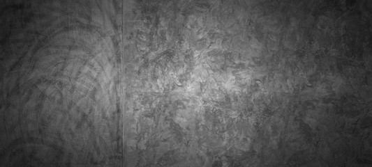 Horizontal design on dark and gray  abstract cement and concrete texture for pattern and display products wall background.