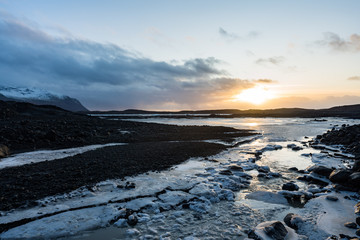 アイスランド　ヴァトナヨークトル氷河