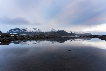 アイスランド　ヴァトナヨークトル氷河