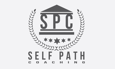 Coaching center vector logo emblem