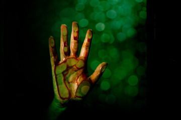 Bloody hand