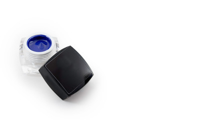 photography of manicure with white background. product concept