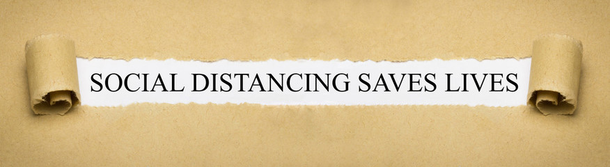 social distancing saves lives