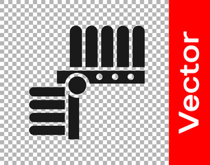 Black Indian headdress with feathers icon isolated on transparent background. Native american traditional headdress. Vector Illustration.