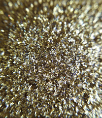 Gold golden eye shadow sparkle metallic shimmer glitter cosmetic make-up macro photo