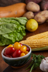 Fresh Fruits and Vegetables from the Organic Market.