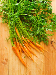 Fresh baby carrots