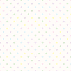 Pastel star seamless, pattern background, vector.