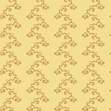 Japanese national flower pattern. Hand drwn Seamless background for fabric and other surfaces.