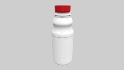 Bottle Milk V2 Low-poly 3D model