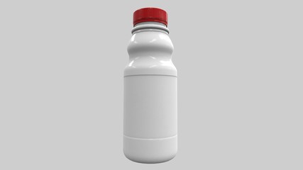 Bottle Milk V2 Low-poly 3D model