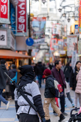 Dotonbori neighborhood in Osaka, Japan