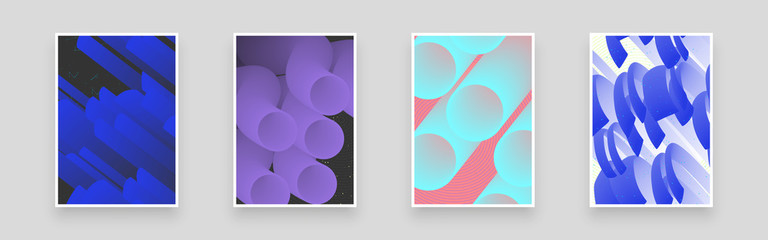 Abstract volumetric illustration for poster, flyer, brochure. Dynamic composition with trendy liquid fluid 3d shapes. Minimal backdrop, background. Eps10 vector.