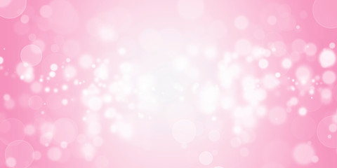 White lights bokeh , Celebration, 
 Sweet, Bokeh valentines, defocus glitter blur on pink background. Illustration
